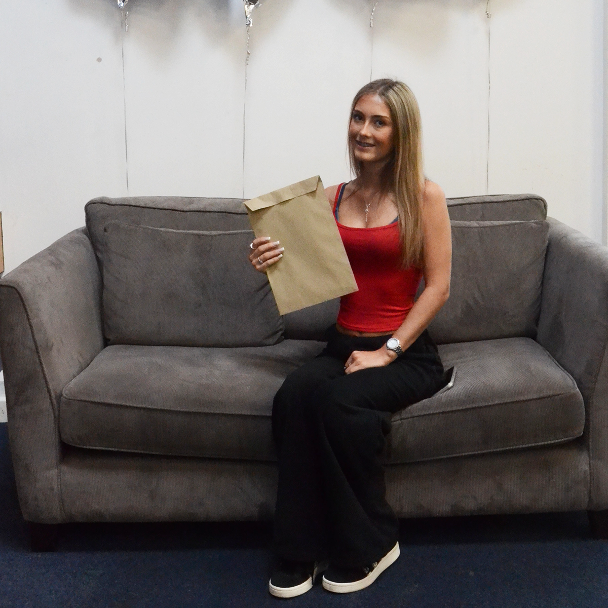 Students collecting their exam results