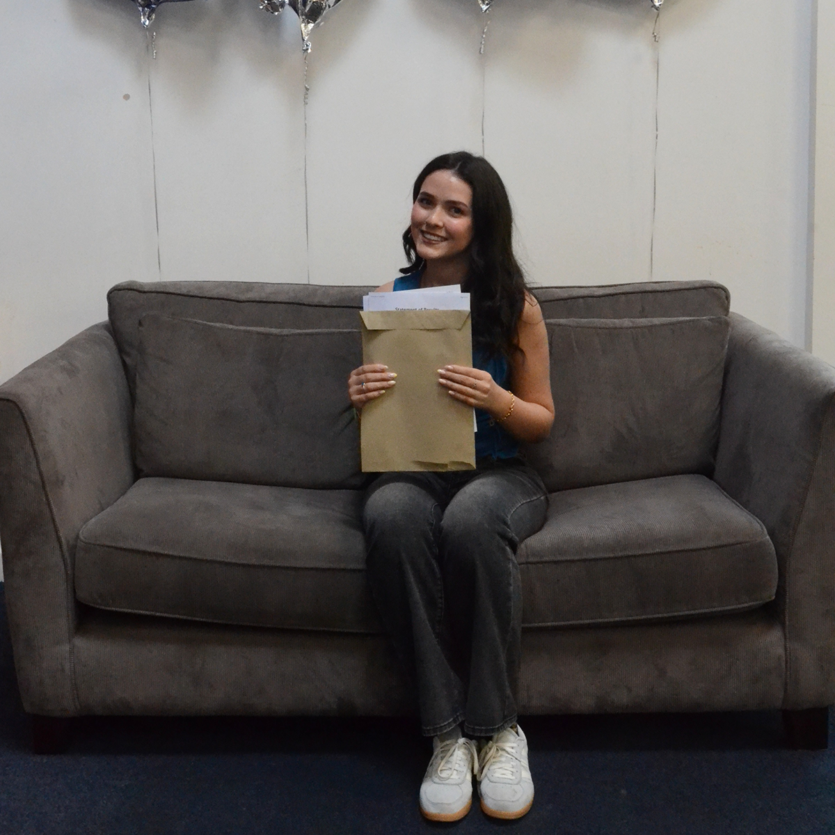 Students collecting their exam results