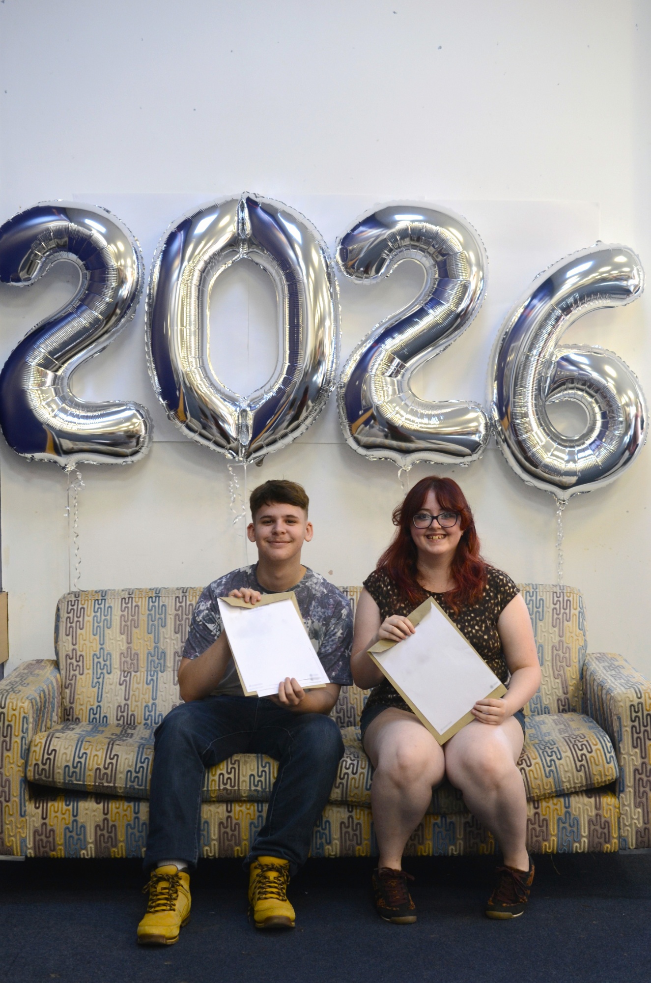 Eckington Sixth Formers smiling with their results