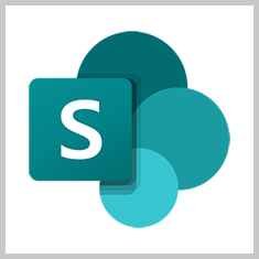 SharePoint icon and link to SharePoint Digital Learning Hub