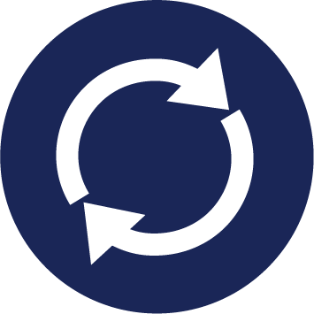 Arrows in a cycle icon